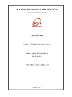 Quản lý di động trong mạng IP