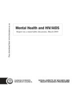 Tài liệu Mental Health and HIV-AIDS doc