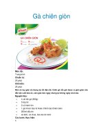 Tài liệu Gà chiên giòn doc