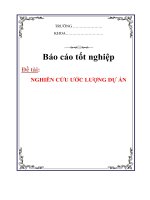 nghiên cứu ước lượng dự án