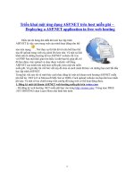 Tài liệu Triển khai một ứng dụng ASP ppt