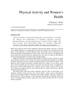 Tài liệu Physical Activity and Women’s Health pptx