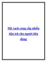 Tài liệu Mã vạch cung cấp nhiều tiện ích cho người tiêu dùng pdf