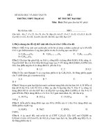 Tài liệu SỞ GIÁO DỤC VÀ ĐÀO TẠO TN TRƯỜNG THPT TRẠI CAU ĐỀ 2 pot