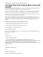 Tài liệu The Happy Days of the Empress Marie Louise pot