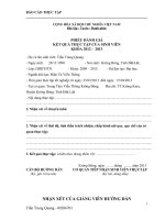 Tài liệu Đề tài: Hình thức hoạt động và kinh doanh Viễn Thông Krông Bông doc