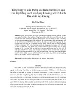 Tổng hợp và đặc trưng vật liệu cacbon có cấu trúc lớp bằng cách sử dụng khoáng sét di linh làm chất tạo khung
