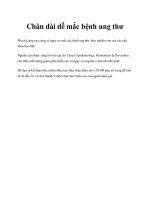 Tài liệu Chân dài dễ mắc bệnh ung thư pdf
