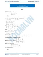 Hướng dẫn giải đề kiểm tra định kỳ số 3 - 2013 môn toán thầy phương