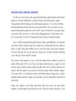 Tài liệu NGUỒN GỐC THUỐC NHUỘM pdf