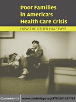 Tài liệu Poor Families in America’s Health Care Crisis docx