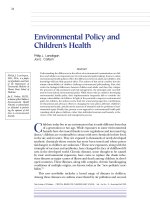 Tài liệu Environmental Policy and Children’s Health ppt