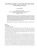 Xây dựng quỹ đầu tư trong tập đoàn bưu chính viễn thông việt nam