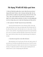 Tài liệu Sử dụng WinRAR hiệu quả hơn pdf