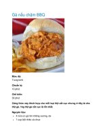 Tài liệu Gà nấu chậm BBQ ppt