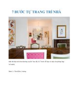 Tài liệu 7 BƯỚC TỰ TRANG TRÍ NHÀ pptx