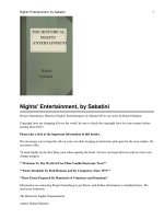 Tài liệu Historical Nights'''' Entertainment pot