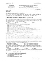 Tài liệu Đề Thi Thử Đại Học Khối A, B Hóa Học 2013 - Phần 16 - Đề 12 doc