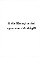 Tài liệu 10 địa điểm ngắm cảnh ngoạn mục nhất thế giới ppt