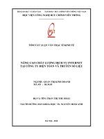 Nâng cao chất lượng dịch vụ internet tại công ty điện toán và truyền số liệu