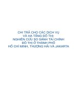 Tài liệu Chi trả cho các dịch vụ và hạ tầng đô thị: Nghiên cứu so sánh tài chính đô thị ở Thành phố Hồ Chí Minh, Thượng Hải và Jakarta pdf