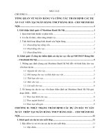 một số giải pháp hoàn thiện công tác thẩm định dự án đàu tư sản xuât thép tại ngân hàng  tmcp hàng hải – chi nhánh hà nội