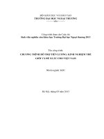 Chương trình hỗ trợ tiền lương kinh nghiệm thế giới và mô hình đề xuất cho việt nam