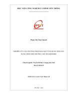 Nghiên cứu các biện pháp bảo mật cho ứng dụng web xây dựng trên môi trường  NET framework