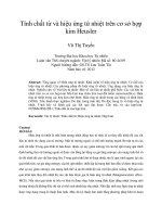 Tính chất từ và hiệu ứng từ nhiệt trên cơ sở hợp kim heusler