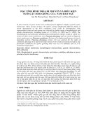 Tài liệu ĐẶC TÍNH HÌNH THÁI, DI TRUYỀN VÀ ĐIỀU KIỆN NUÔI CẤY MEO GIỐNG CỦA NẤM BÀO NGƯ doc