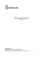 Tài liệu The Complete Aristotle pdf