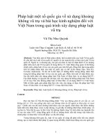 Pháp luật một số quốc gia về sử dụng khoảng không vũ trụ và bài học kinh nghiệm đối với việt nam trong quá trình xây dựng pháp luật vũ trụ