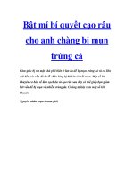 Tài liệu Bật mí bí quyết cạo râu cho anh chàng bị mụn trứng cá docx