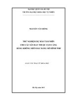 THỬ NGHIỆM DỰ BÁO TẦM NHÌN CHO CÁC SÂN BAY THUỘC CỤM CẢNG HÀNG KHÔNG MIỀN BẮC BẰNG MÔ HÌNH WRF