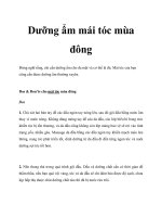 Tài liệu Dưỡng ẩm mái tóc mùa đông pdf