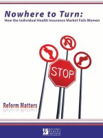 Tài liệu NOWHERE TO TURN: HOW THE INDIVIDUAL HEALTH INSURANCE MARKET FAILS WOMEN docx