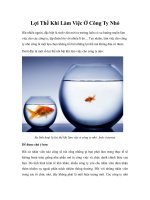 Tài liệu Lợi Thế Khi Làm Việc Ở Công Ty Nhỏ docx