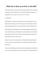 Tài liệu Phấn rôm có thực sự an toàn và cần thiết? docx