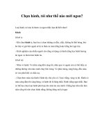 Tài liệu Chọn hành, tỏi như thế nào mới ngon? doc