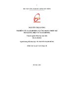 Nghiên cứu e learning và ứng dụng thiết kế bài giảng điện tử e learning