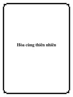 Tài liệu Hòa cùng thiên nhiên potx