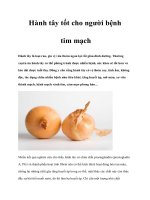 Tài liệu Hành tây tốt cho người bệnh tim mạch ppt