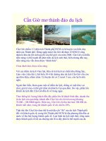 Tài liệu Cần Giờ mơ thành đảo du lịch potx