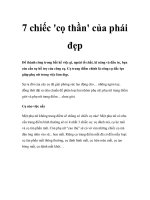 Tài liệu 7 chiếc ''''cọ thần'''' của phái đẹp docx