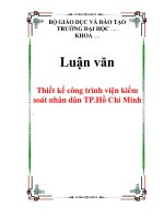 Thiết kế công trình viện kiểm soát nhân dân TP.Hồ Chí Minh