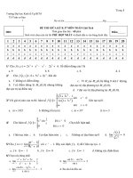 Tài liệu Đề thi giữa kì môn giải tích ppt