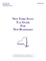 Tài liệu NEW YORK STATE TAX GUIDE FOR NEW BUSINESSES docx