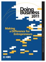 Tài liệu Doing Business 2011- Making a Difference for Entrepreneurs docx