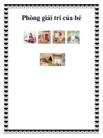 Tài liệu Phòng giải trí của bé ppt