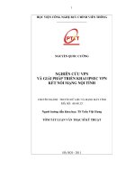 Nghiên cứu VPN và giải pháp triển khai IPSEC VPN kết nối mạng nội tỉnh
